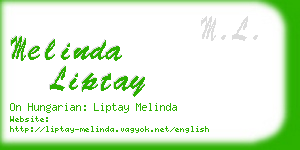 melinda liptay business card